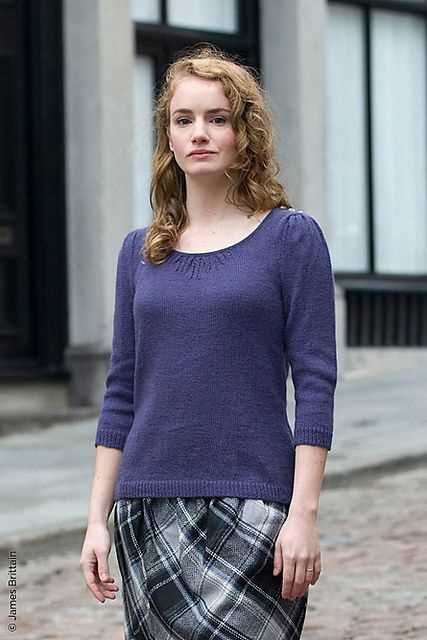 Puff sleeve sweater knitting pattern
