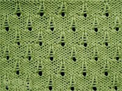 Raindrop knitting pattern