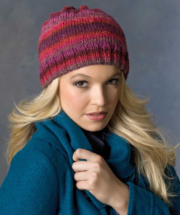 Red heart knit hat patterns