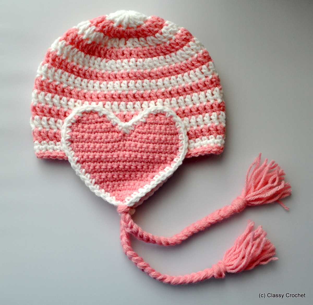 Red heart knit hat patterns