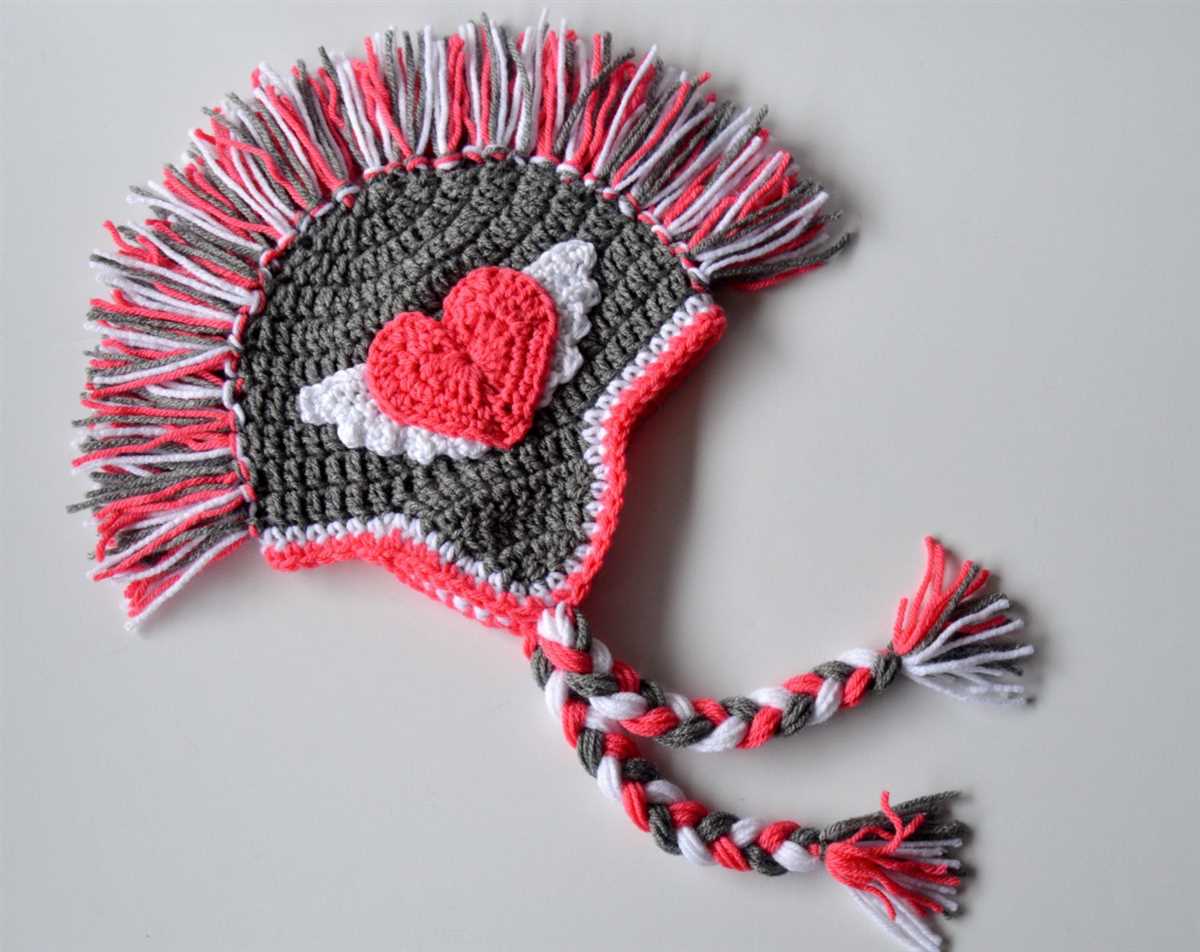 Red heart knit hat patterns