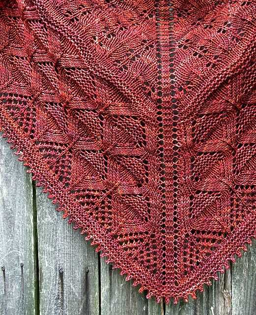 Reyna shawl knitting pattern
