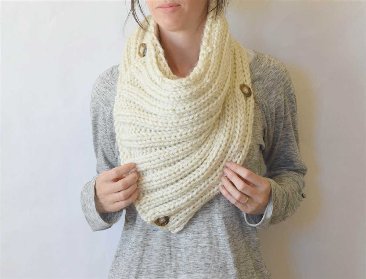 Rib knit infinity scarf pattern