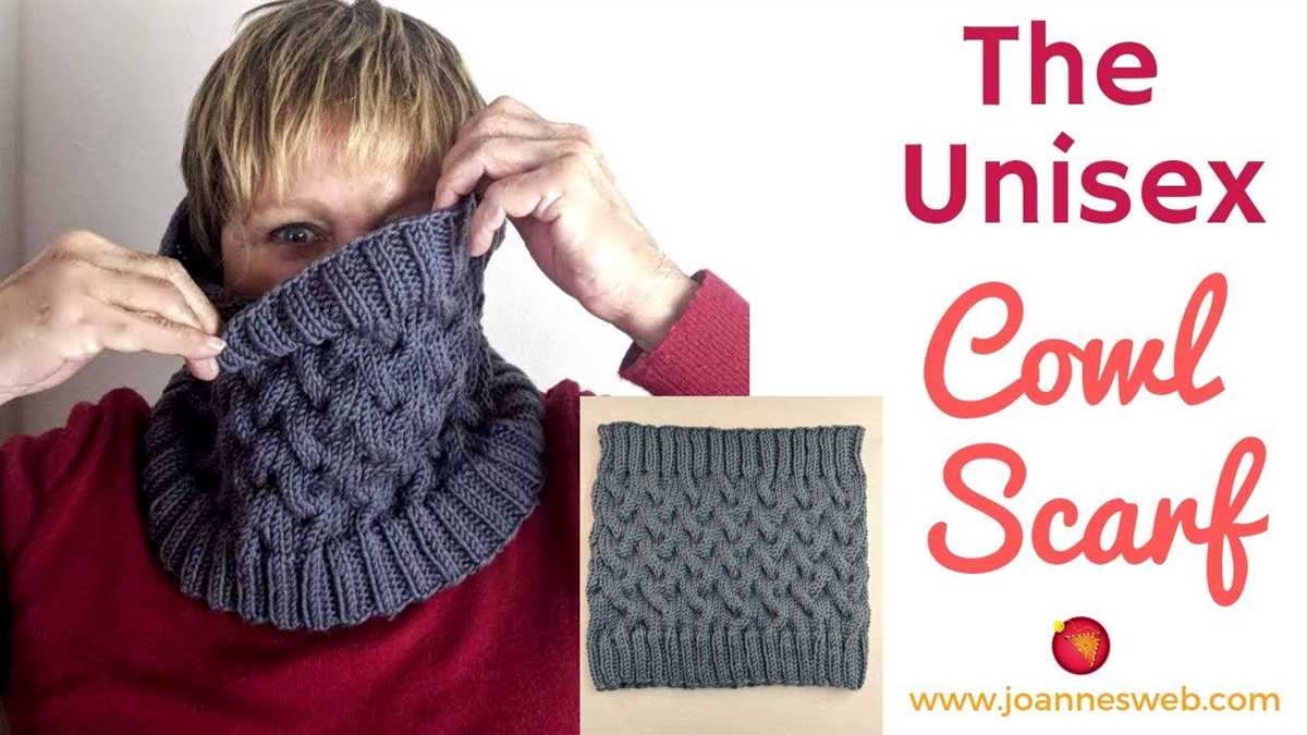 Rib knit infinity scarf pattern