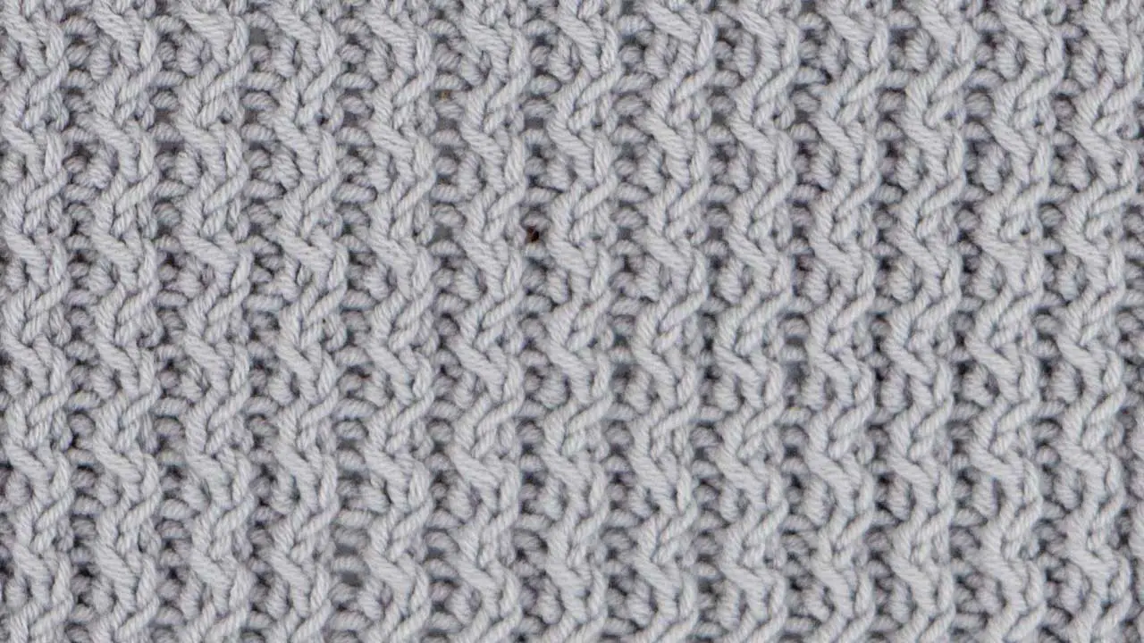 Rib knit pattern