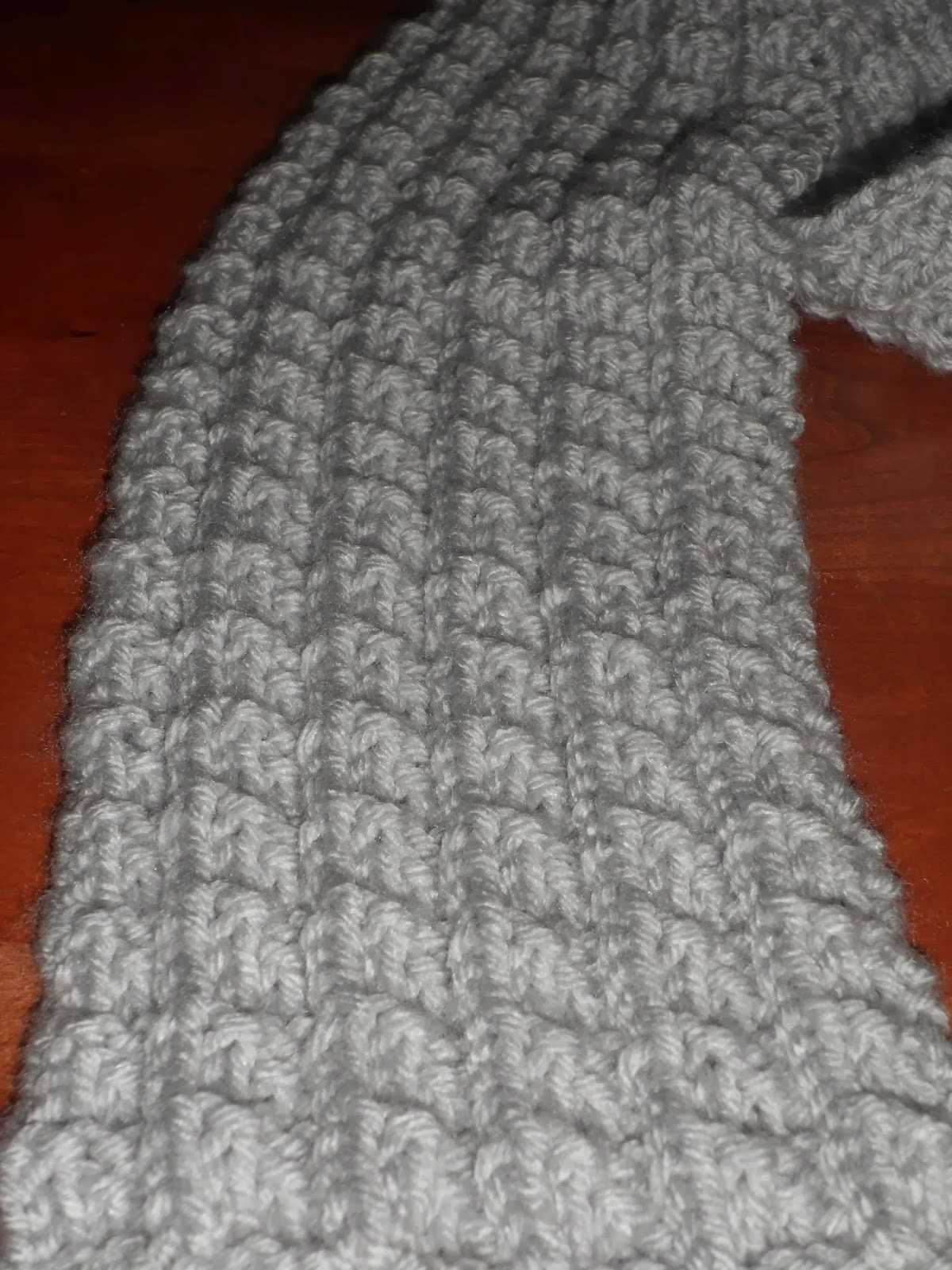 Ribbed scarf knitting pattern