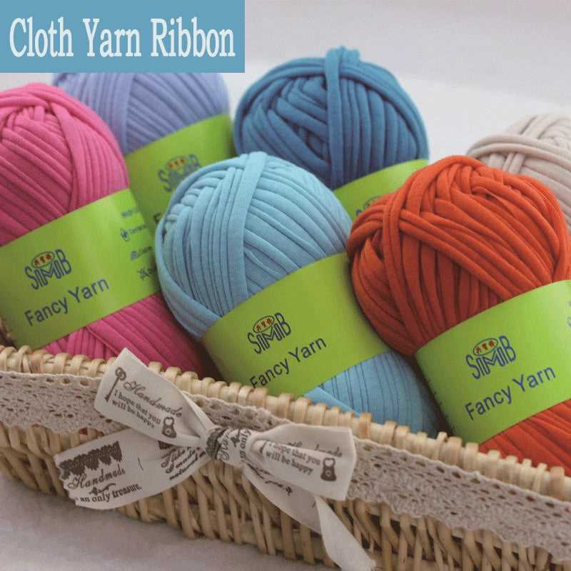 Ribbon yarn patterns knit