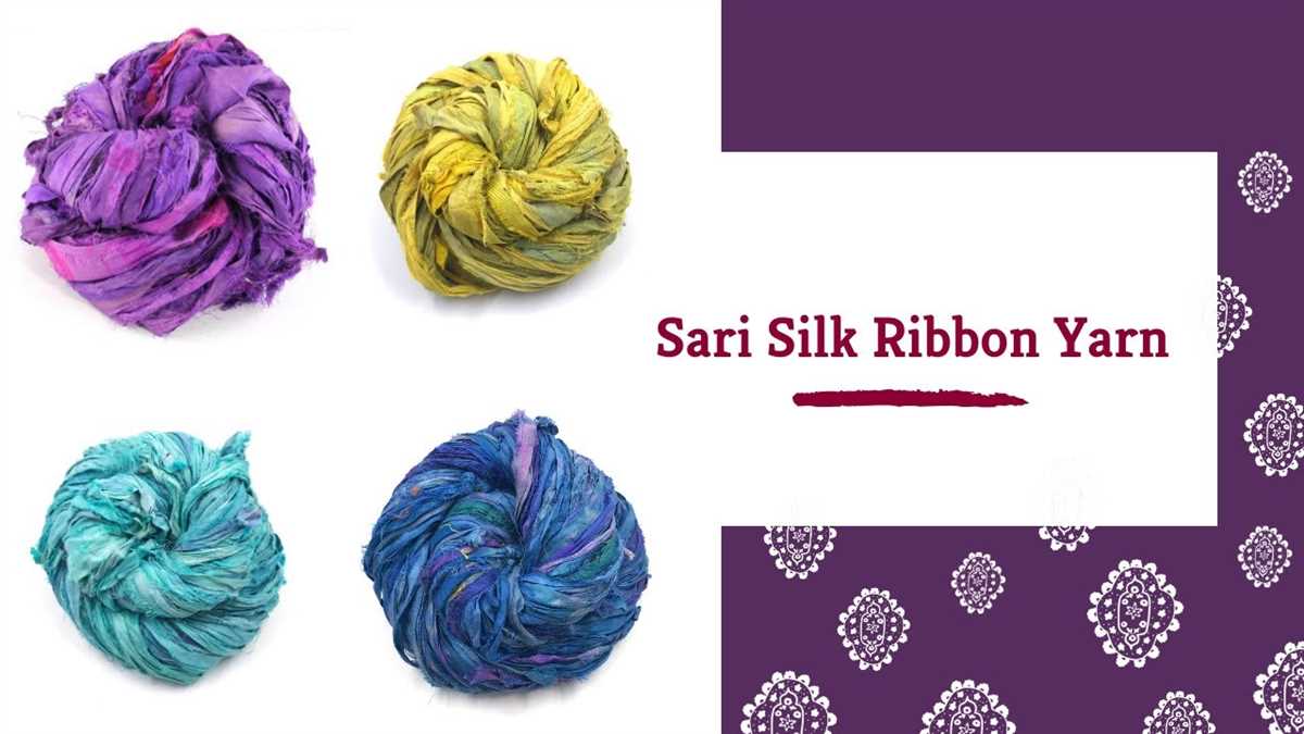 Ribbon yarn patterns knit