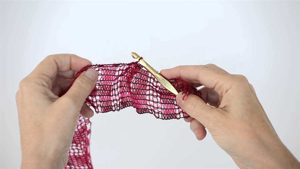 Ribbon yarn patterns knit