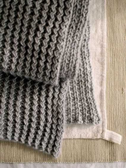 Rick rack knit scarf pattern