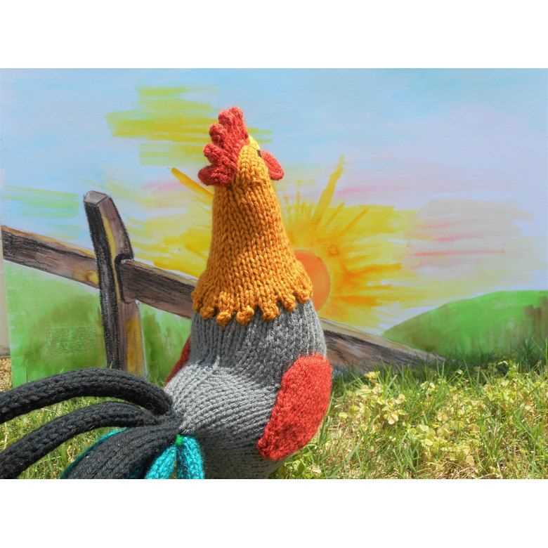 Rooster knitting pattern