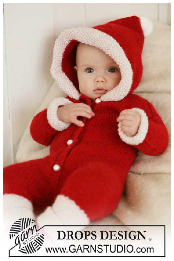 Santa hat knit pattern for infant