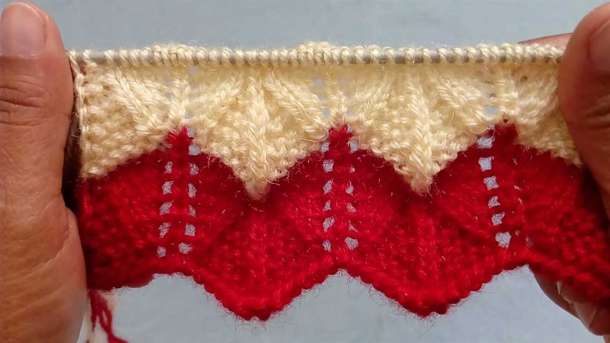 Scalloped scarf knitting pattern