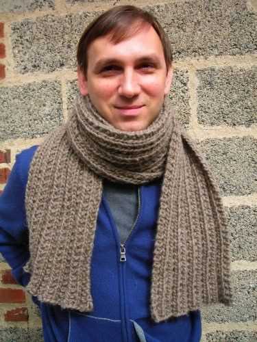 Scarf knitting pattern for man