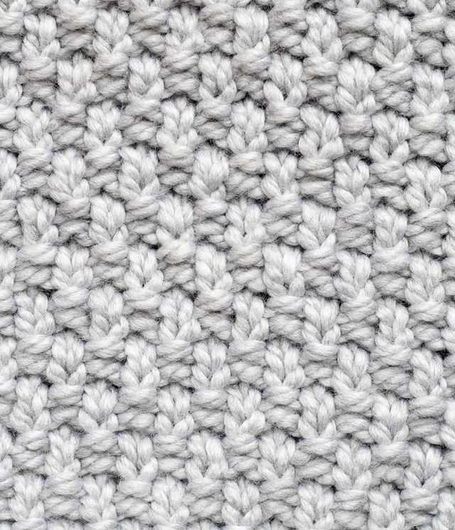 Seed pattern in knitting