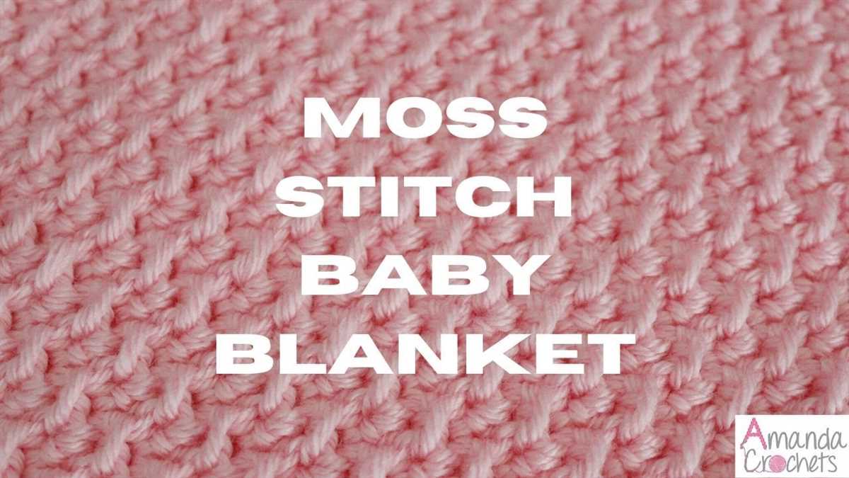 Seed stitch knit blanket pattern