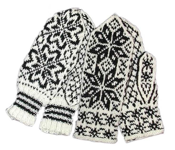 Selbu rose knitting pattern