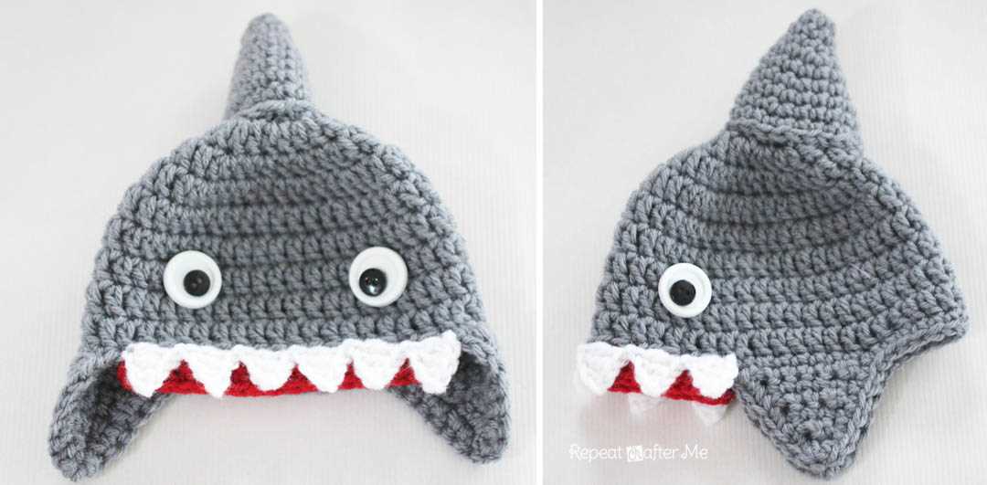 Shark mittens knitting pattern