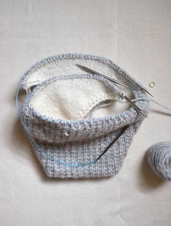 Shawl collared cowl free knitting pattern