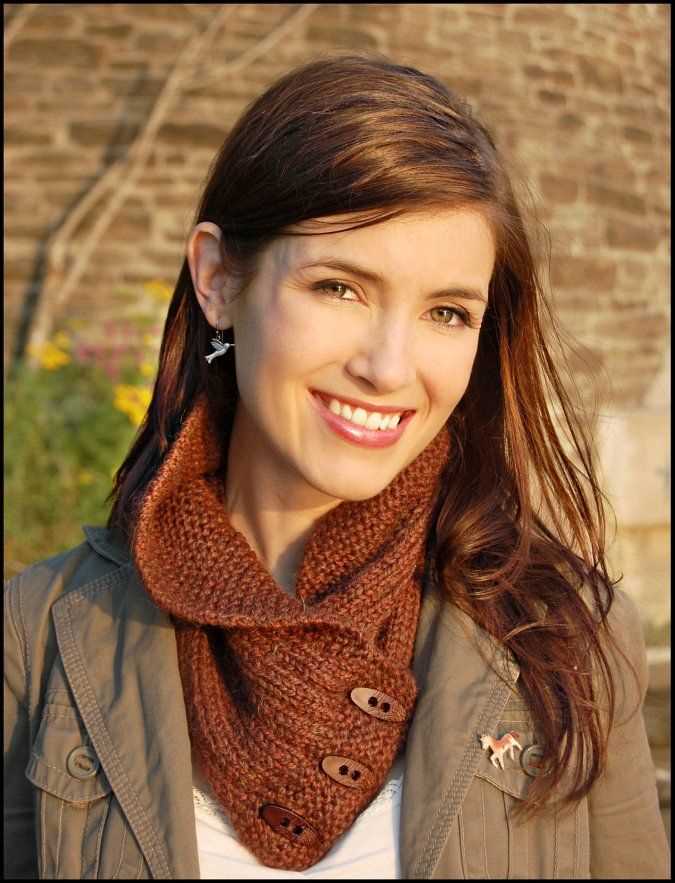 Shawl collared cowl free knitting pattern