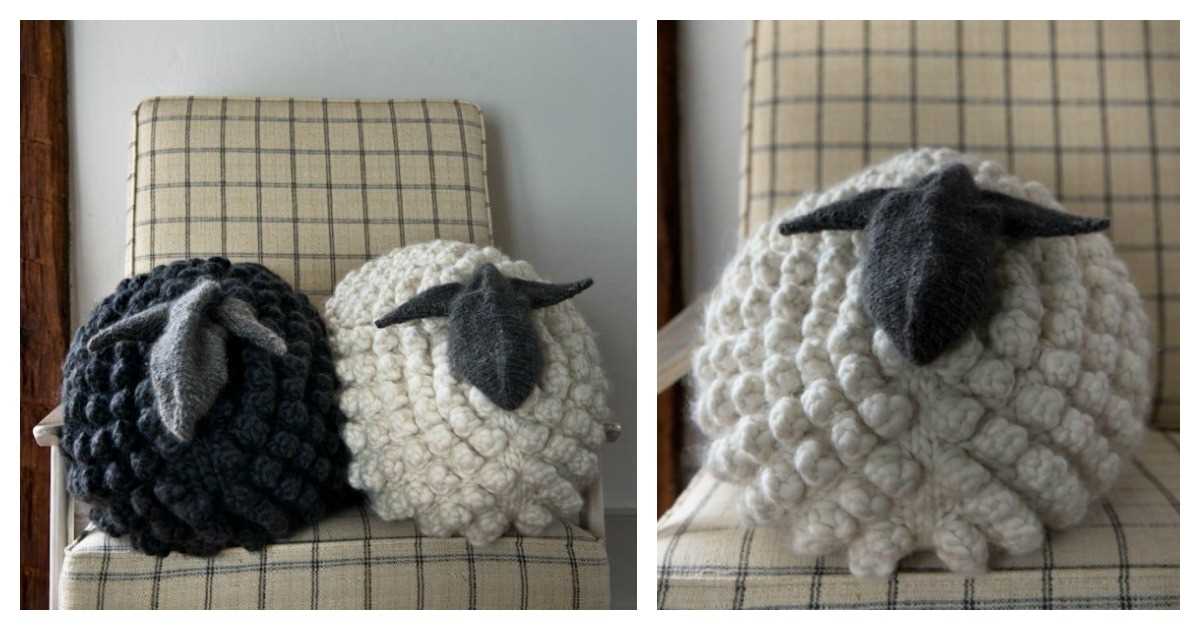 Sheep hat knitting pattern