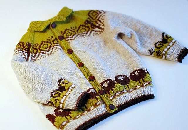 Sheep cardigan knitting pattern