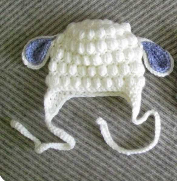 Sheep hat knitting pattern