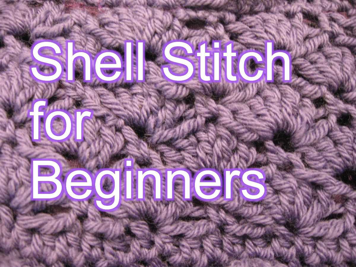 Shell knitting pattern free