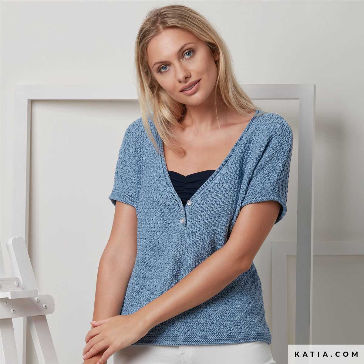 Short sleeve jumper knitting pattern