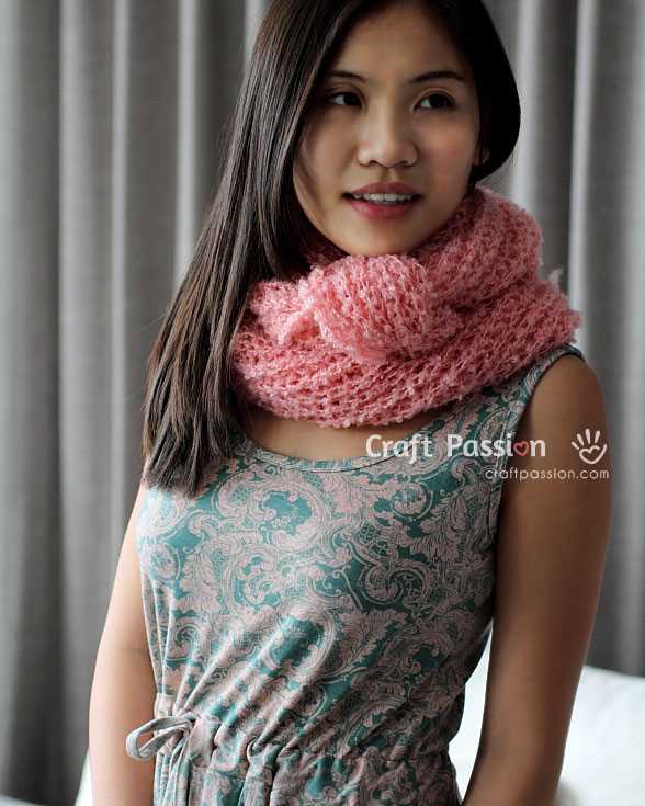 Shoulder cowl knitting pattern