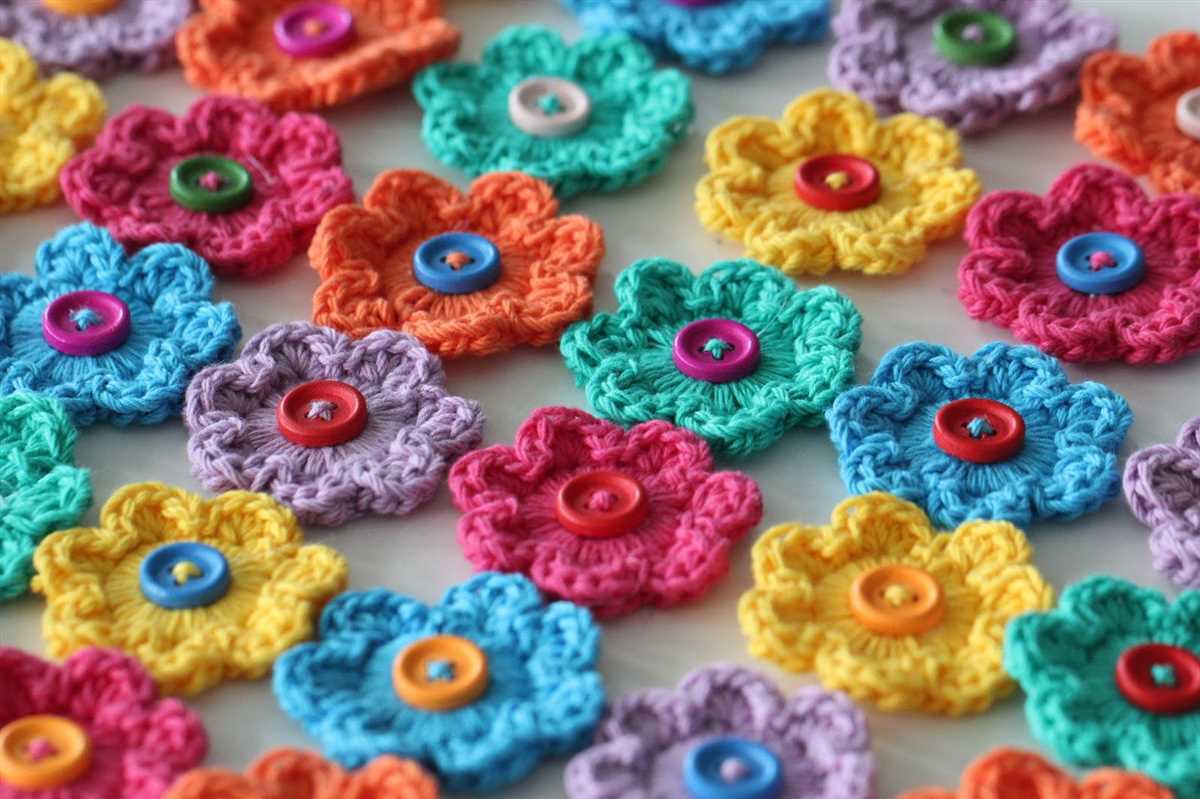 Simple knitted flower pattern