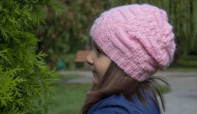 Simple slouchy hat knitting pattern free