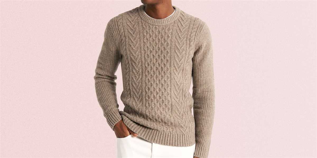 Simple crew neck sweater knitting pattern