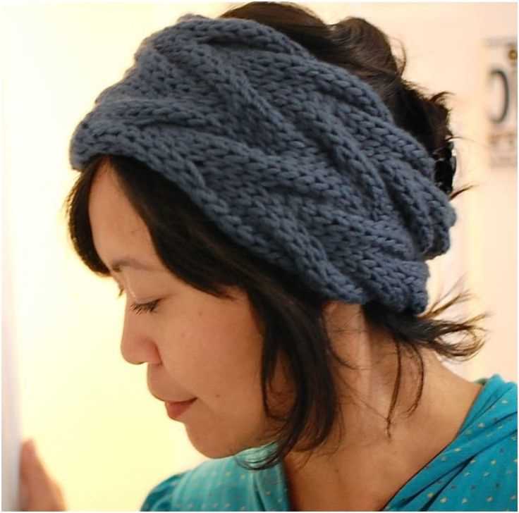 Simple ear warmer knitting pattern