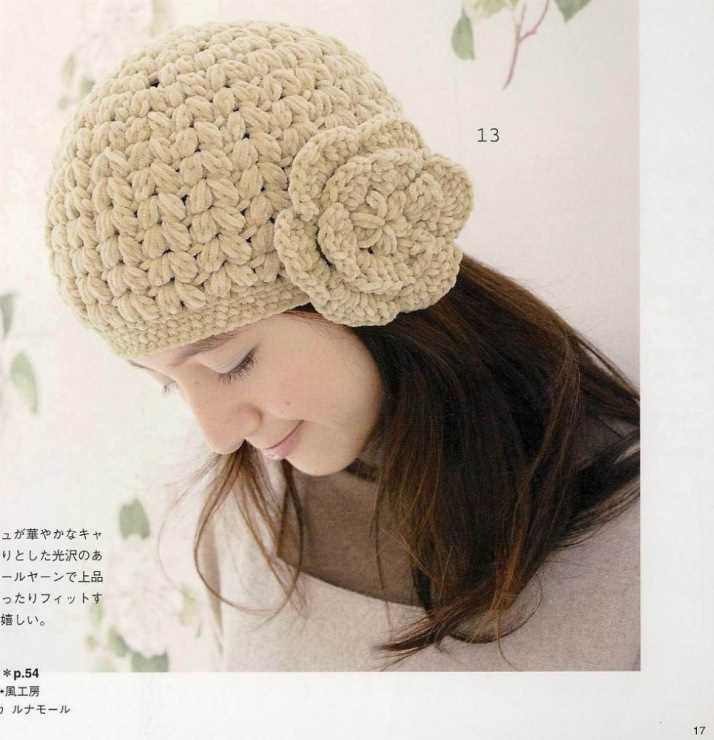 Simple hat pattern knitting