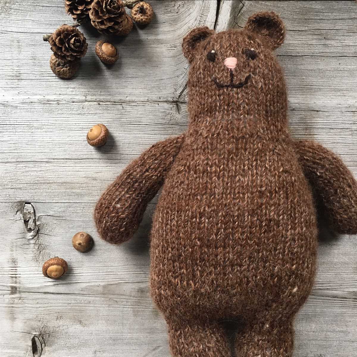Simple teddy bear knitting pattern
