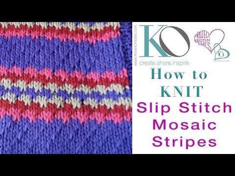 Slip stitch knit hat pattern