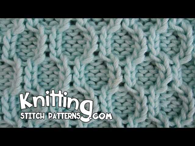 Slip stitch honeycomb knitting pattern