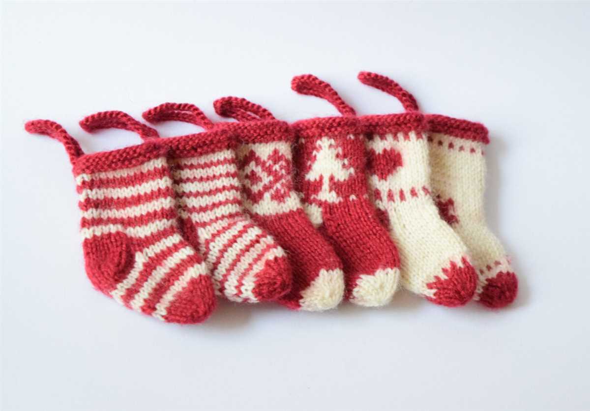 Small knit stocking pattern