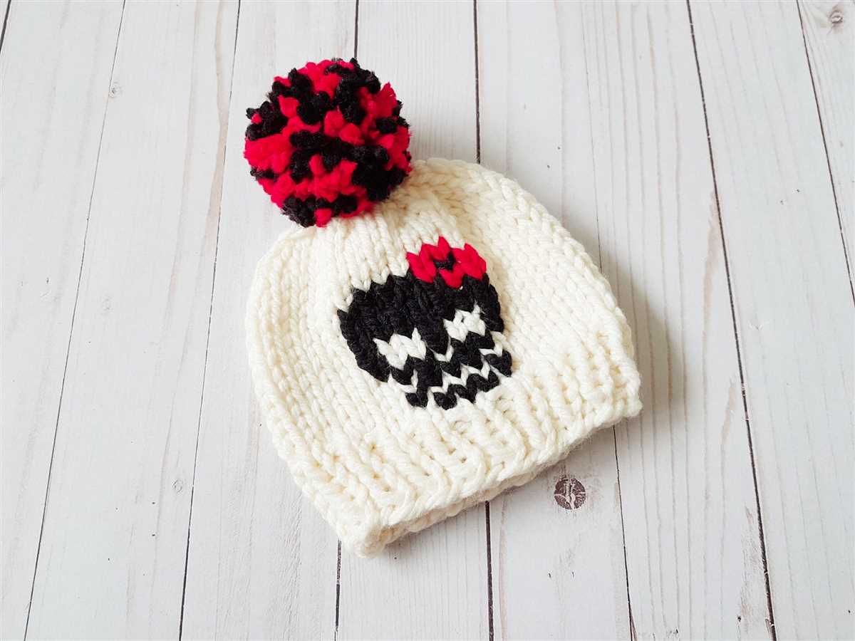 Small skull knitting pattern