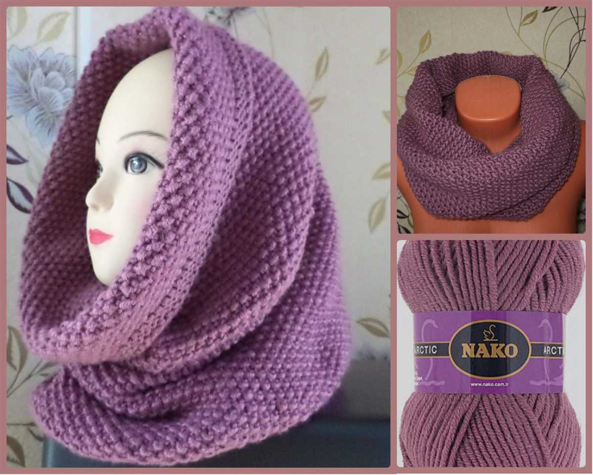 Snood pattern knitting