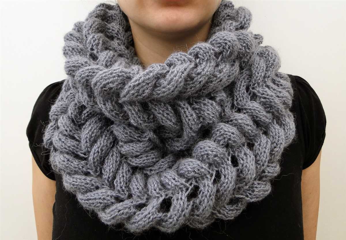Snood pattern knitting