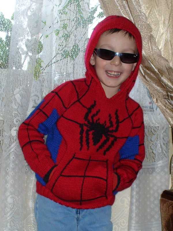 Spiderman knitting pattern