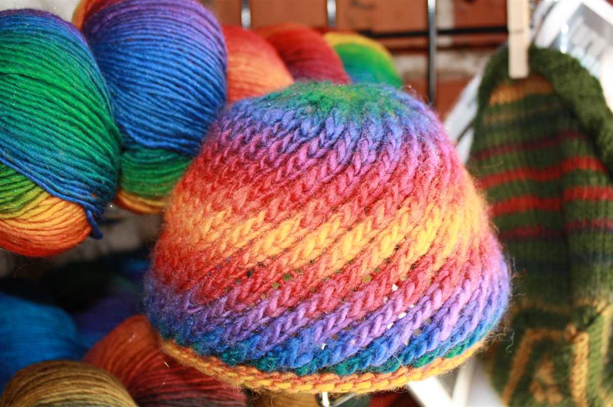 Spiral knitting pattern