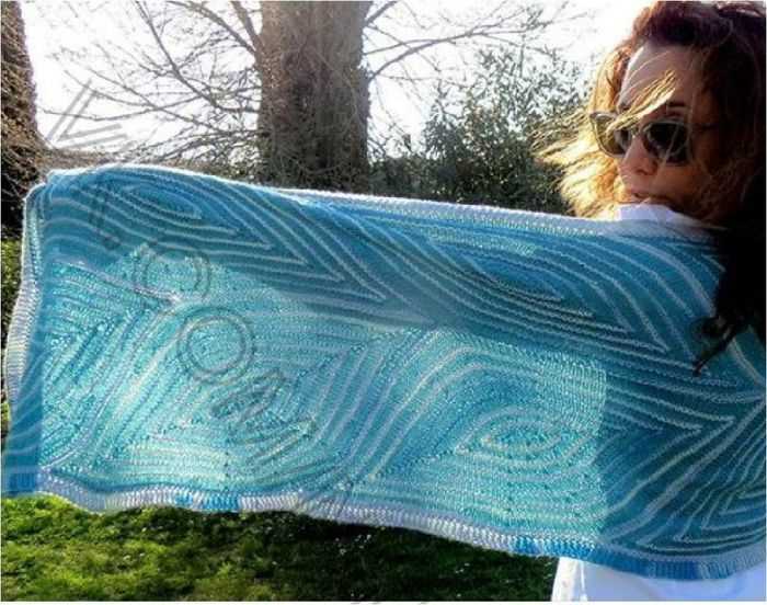 Spring scarf knitting pattern