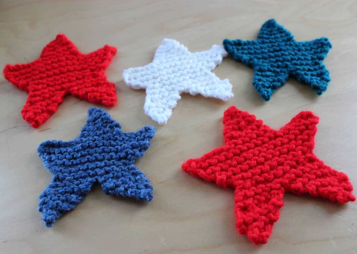 Star scarf knitting pattern