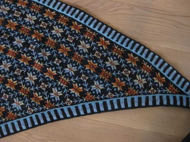 Star scarf knitting pattern