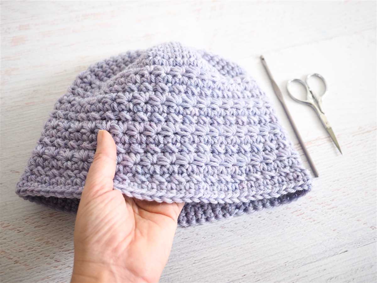 Star stitch knit hat pattern