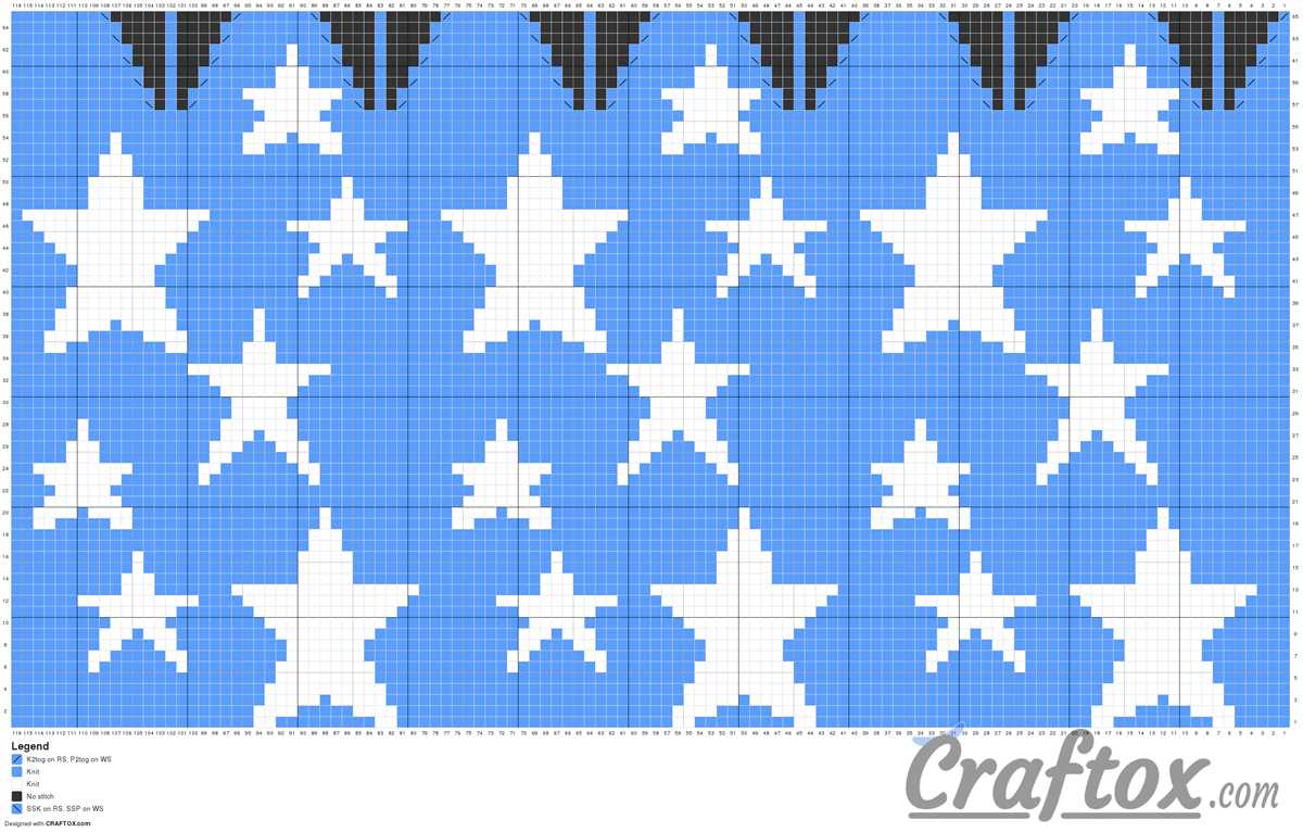 Star stitch knit hat pattern