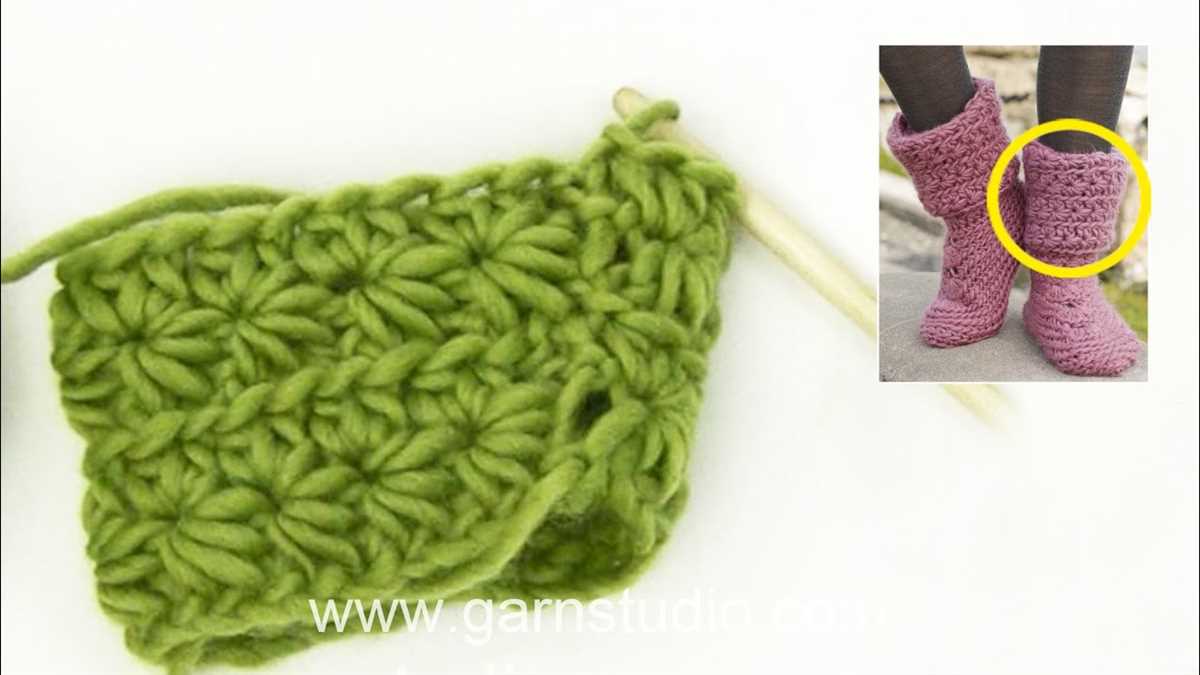 Star stitch knit hat pattern
